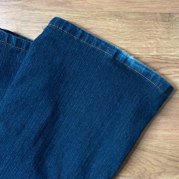 Bill Blass dark wash stretch boot cut jean with perfect rhinestone and studs, 8 - Picture 7 of 8